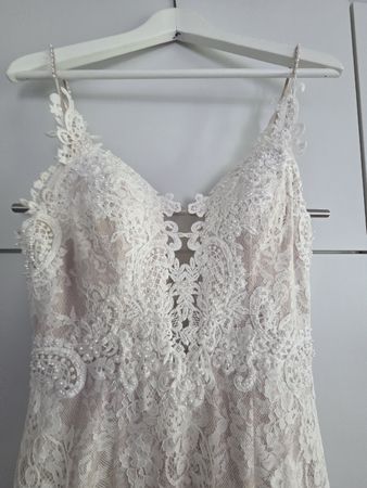 Wunderschönes Chez Janine Brautkleid, Gr. 38, Spitze
