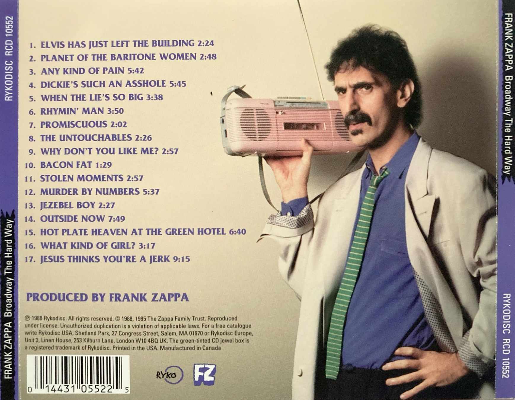 CDs: FRANK ZAPPA - BROADWAY THE HARD WAY – Gebraucht aus Bottens von hotter-than-hell 1
