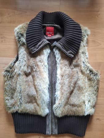 Esprit Gilet mit Kunstfell Grösse L