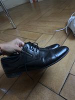 Schuhe Leder Schwarz Groesse 39 gebraucht