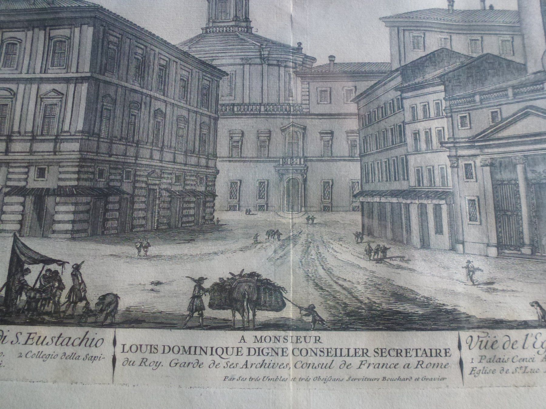 Cartes postales: Bild ++ Veduta della Chiesa e Piazza di S. Eustachio a Roma, – D'occasion à Walkringen par Casablanca777 2