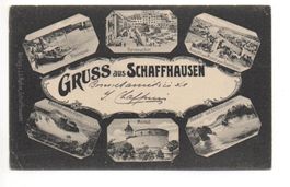 6-Bild-AK Gruss aus SCHAFFHAUSEN