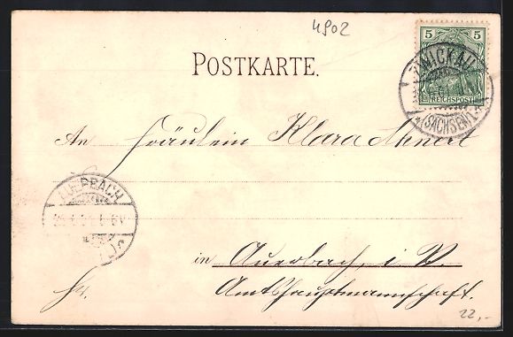 Cartes postales: Litho Interlaken, Hoffmann's Stärkefabr – D'occasion à Berlin par bartko-reher 1