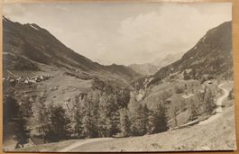 Foto AK Tamina Tal Vättnerstrasse  Richtung Valens um 1910