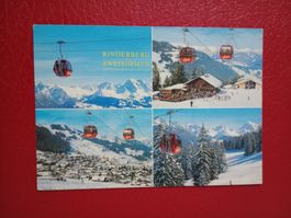 Zweisimmen Rinderberg mehrbildrig Gondelbahn Skigebiet 1992