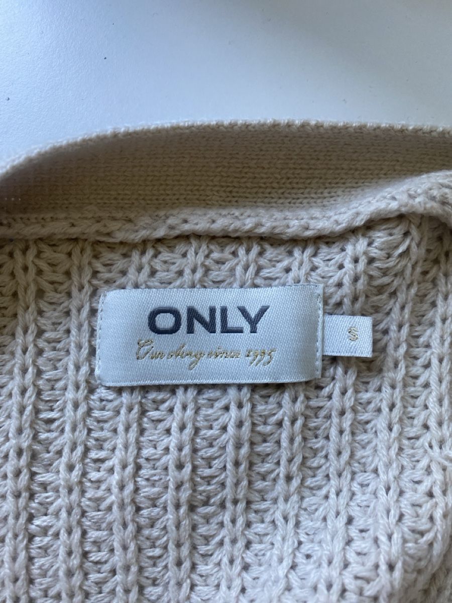 Only Giacche: Strickjacke in Wickeloptik, beige Gr S – Usato da Birmenstorf AG venduto da Midget0 2