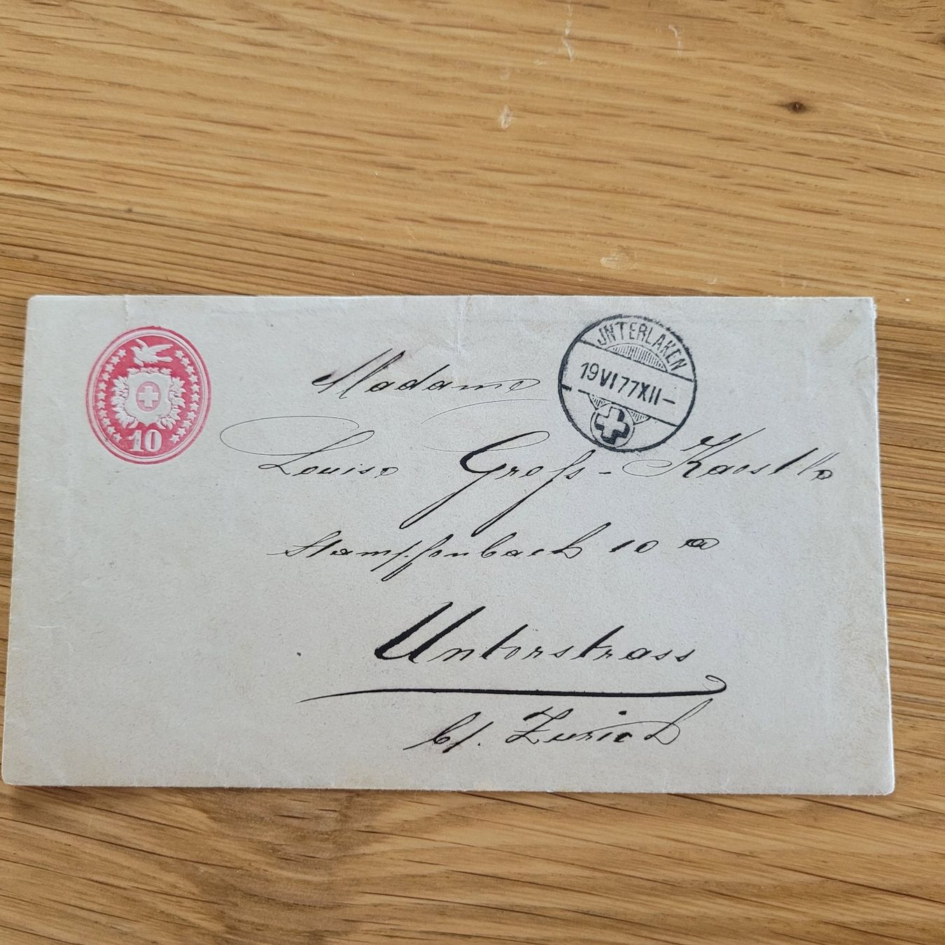 Cartoline postali: GS Interlaken 1977 – Usato da Biel/Bienne venduto da Destockweb