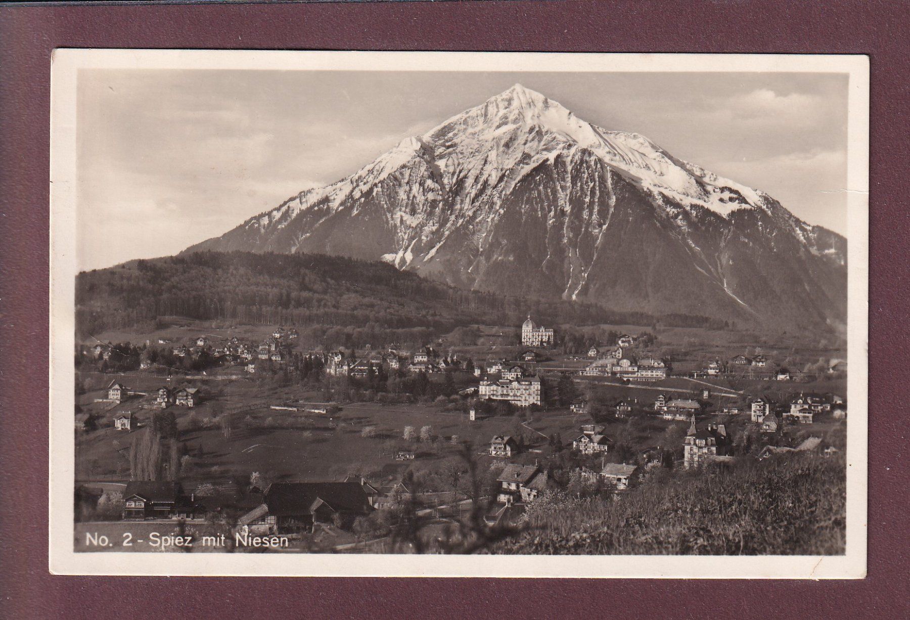 Cartes postales: SPIEZ mit Niesen - 1938 – D'occasion à Pully par nicecards