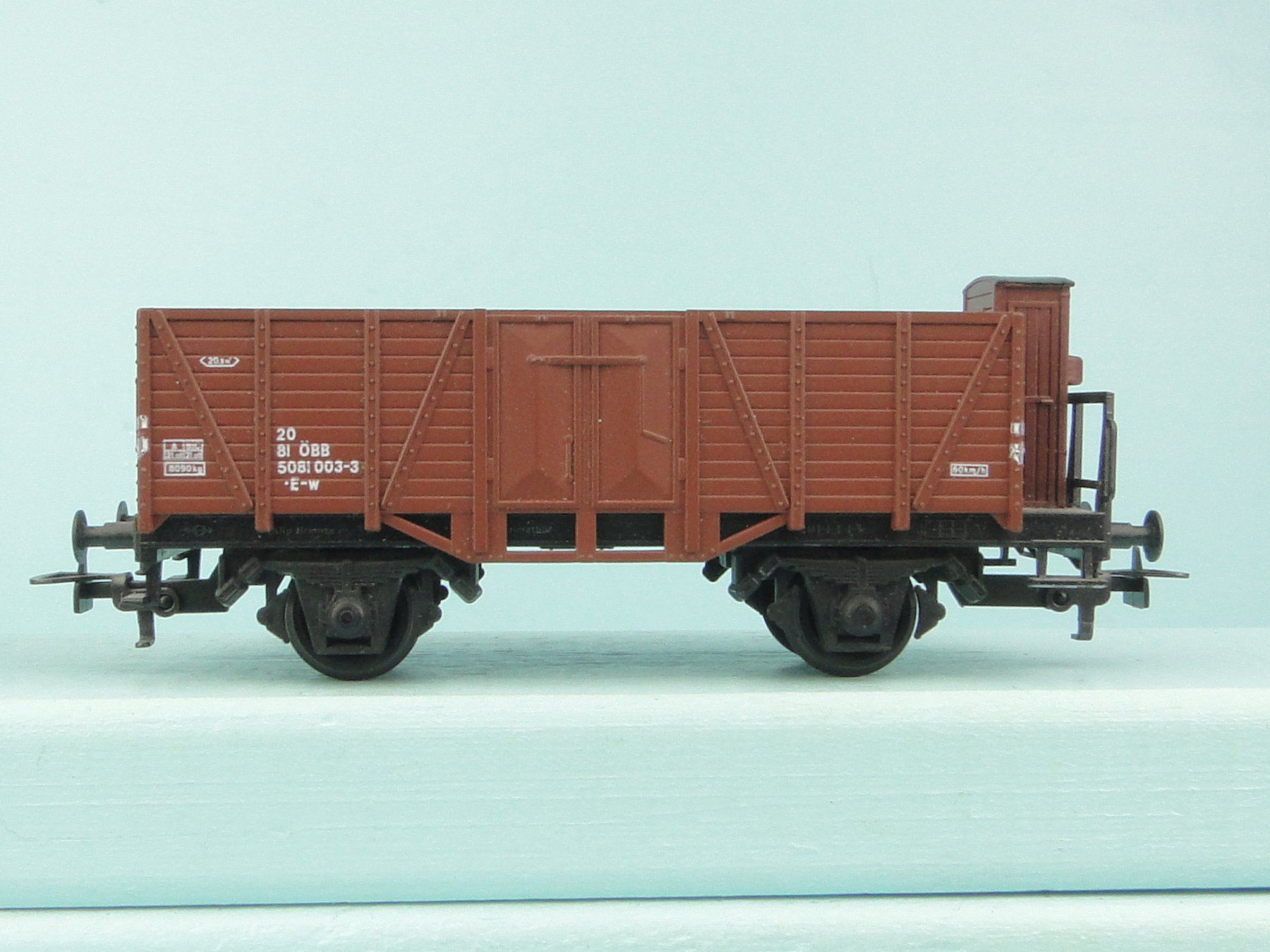 Kleinbahn Modellini di ferrovie: Kleinbahn H0 2 X Offene Güterwagen – Usato da Bülach venduto da cann11 3