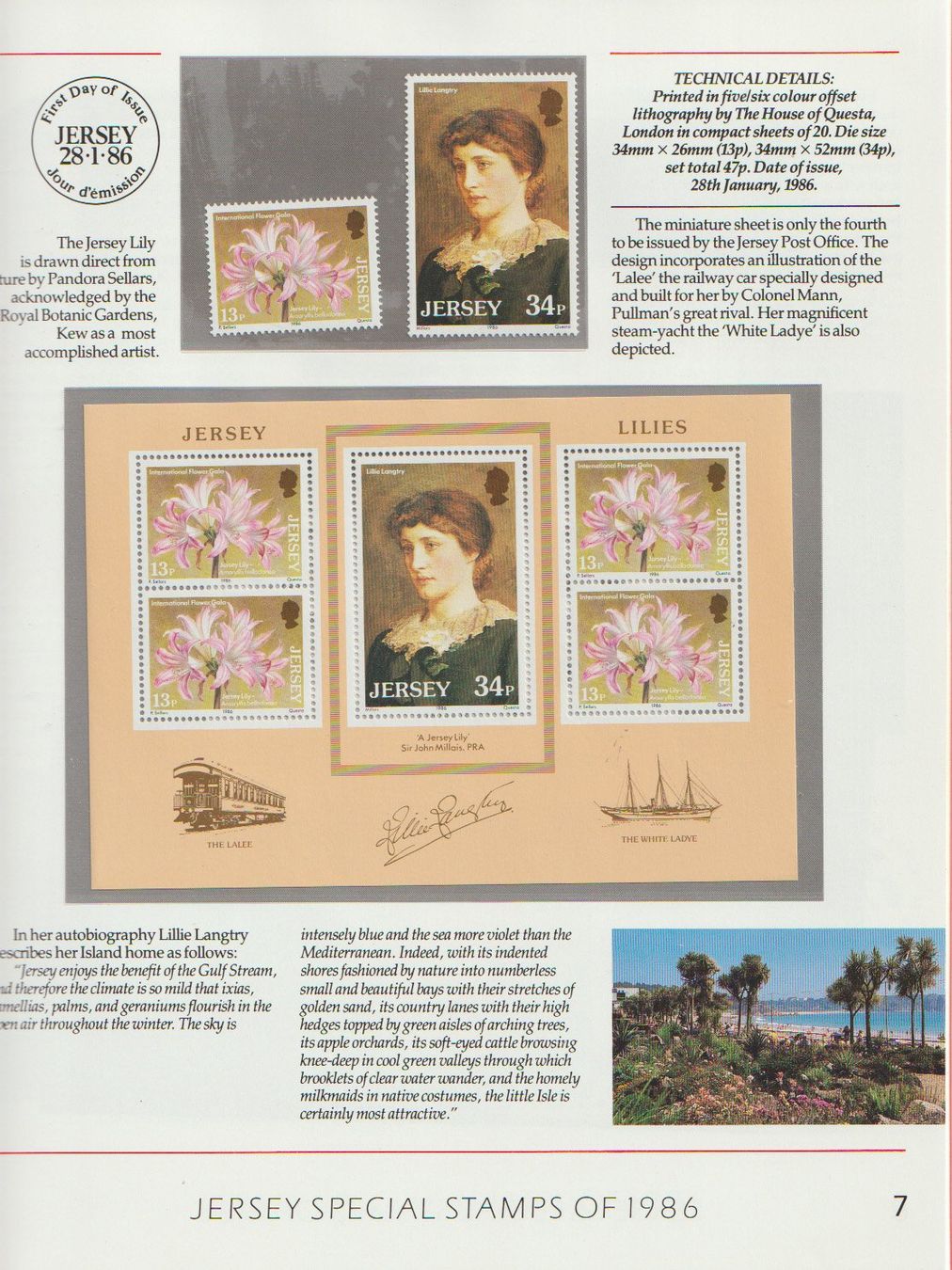 Alle Briefmarken: Jersey 1986 - Superbe État – Neu und originalverpackt aus Crans-Montana von kira56