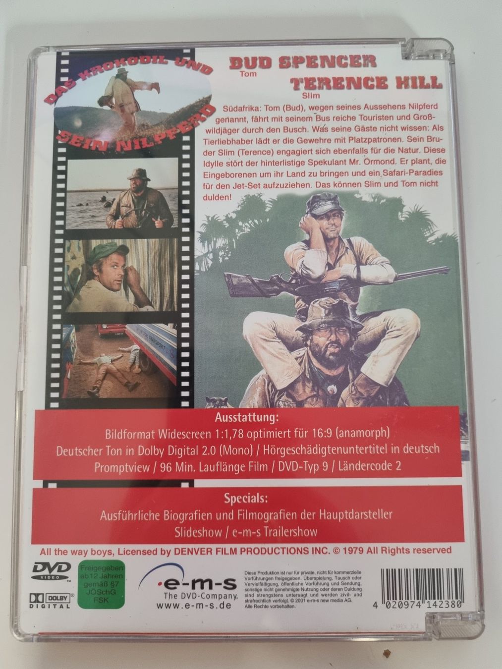 Tutti i DVDs: DVD Spencer/Hill: Das Krokodil und sein Nilpferd – Usato da Wetzikon ZH venduto da Bambiskus 1
