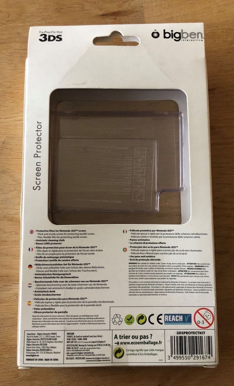 Nintendo Spiele: Screen Protector Nintendo 3ds – Neu (gemäss Beschreibung) aus Kestenholz von Inna09 1