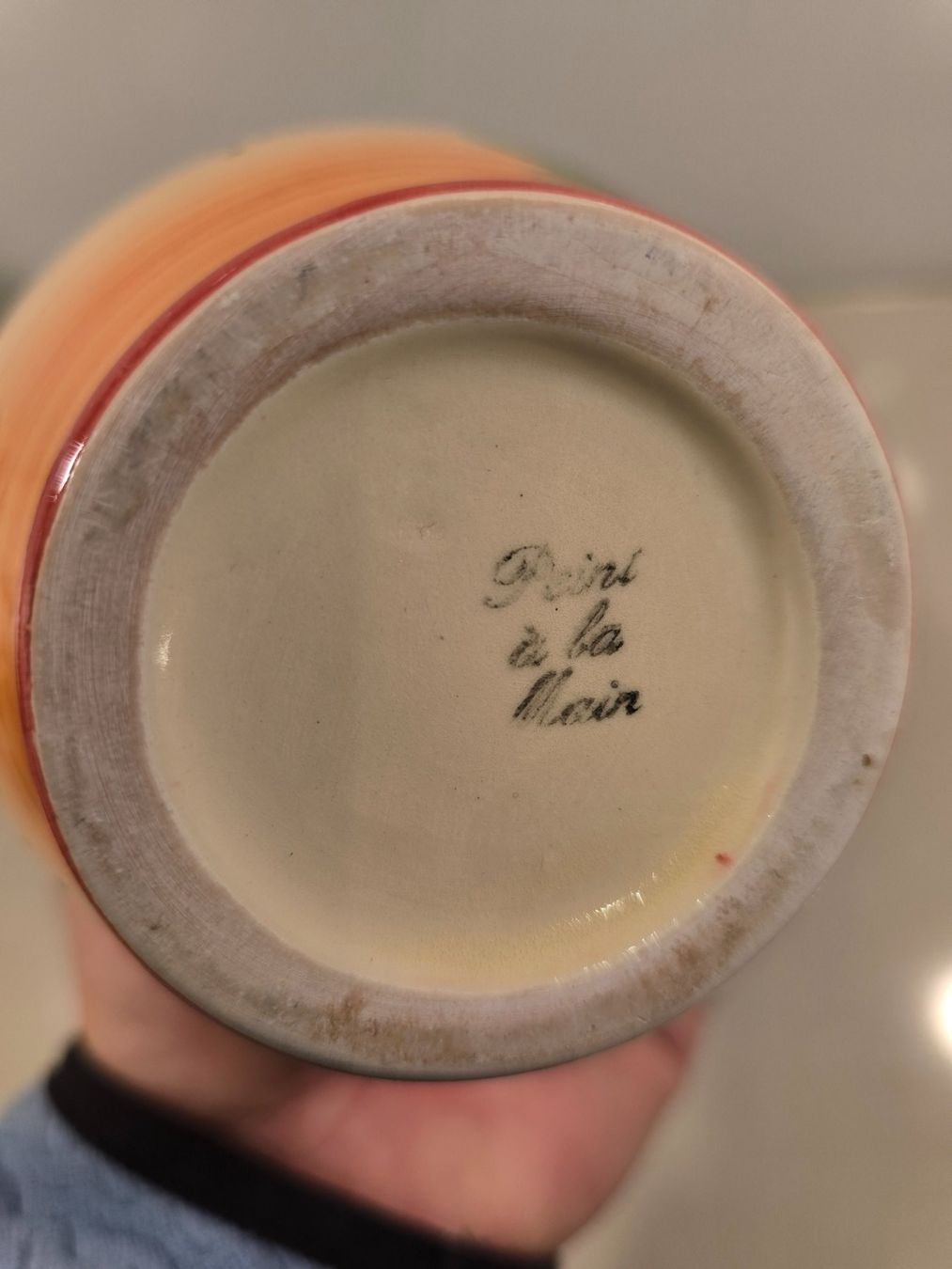 Vasi & Recipienti: Wunderschöne handbemalte Majolika Vase – Usato da Weisslingen venduto da Harbin 5