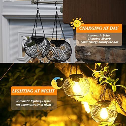 Lampade: 4x Hängende Solarlampen Metall IP65 – Usato da Nuglar venduto da SaleRitter 2