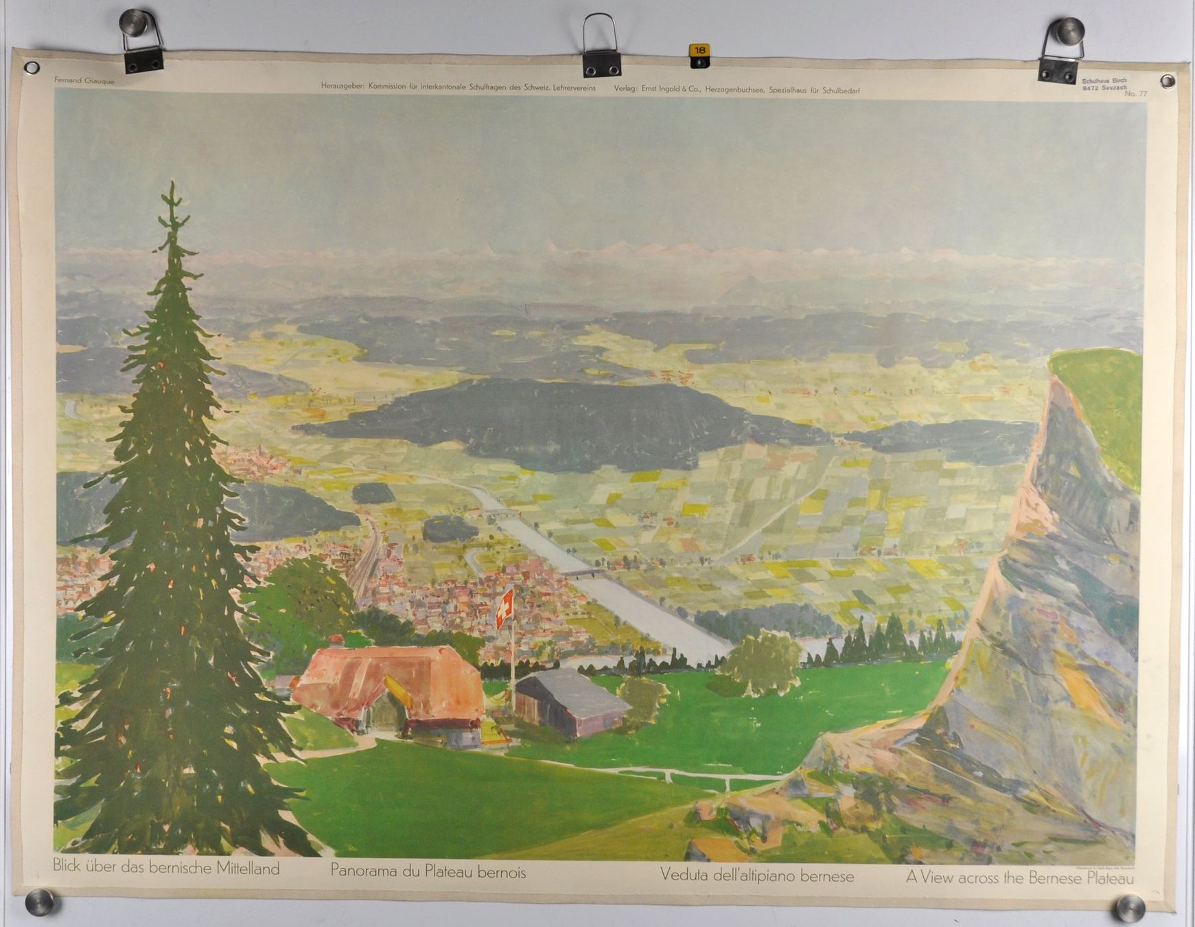 Foto & Immagini: Schulwandbild "Blick über das bernische Mittelland" @marx – Usato da Härkingen venduto da sammelbecken 1