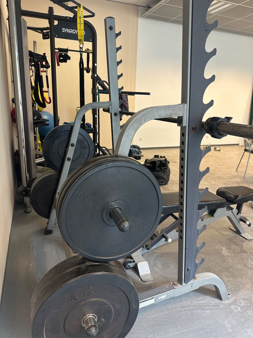 Poids & Haltères: Langhantel Half-Reck inkl. Scheiben – D'occasion à Neuenhof par Bodyfit_AG 1
