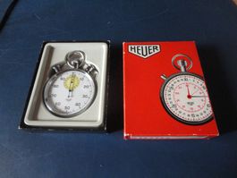 Heuer Stoppuhr Originalverpackung, Top