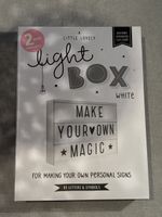 Lightbox A4 weiss mit 2 Buchstaben Sets