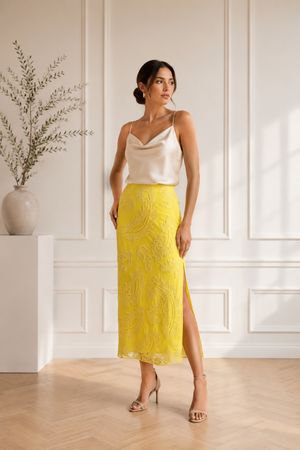 Trendy Luxury beaded Ralph Lauren Ibiza Skirt