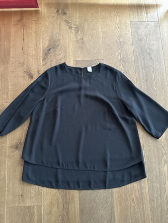 Heine Bluse, Gr. 46, Schwarz! ALLES MUSS WEG!