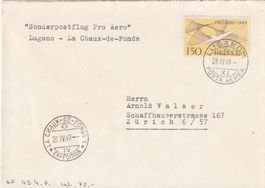 Sonderflug Pro Aero Lugano - La Chaux-de-Fonds 28.IV.49