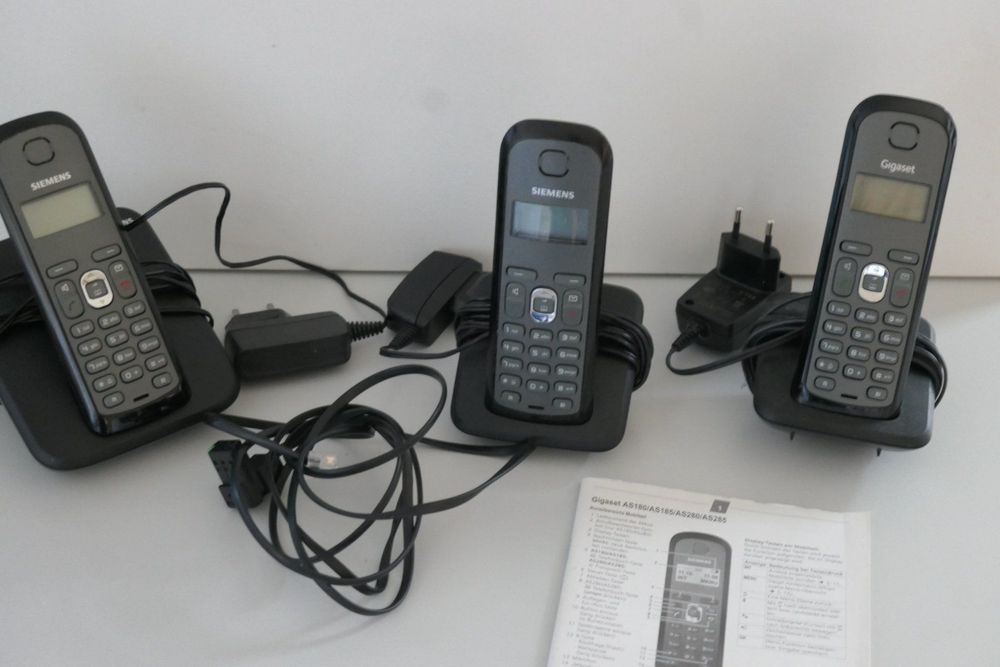 Telefon Siemens Gigaset AS28H Basis mit 2 Mobilteilen | Kaufen auf Ricardo