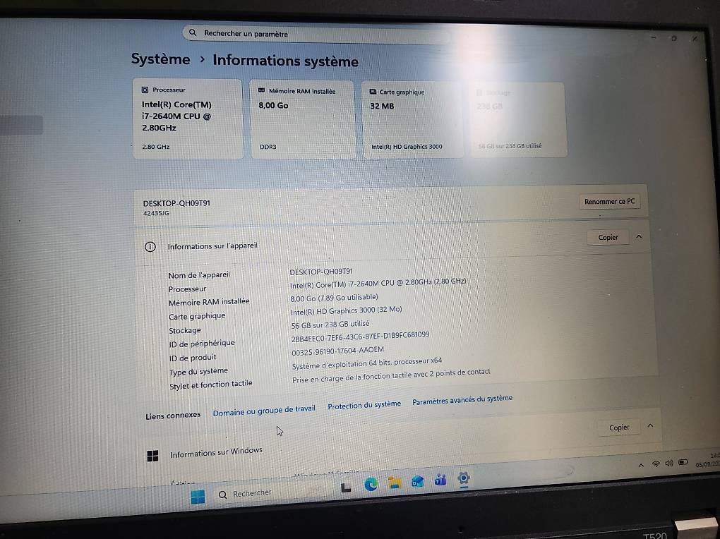 Notebook: Lenovo Thinkpad T520 Ecran 15" Processeur Intel Core i5 – Usato da Donneloye venduto da ire_767q 4
