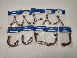 T-Plug/Deans Parallel- und Seriell (Y) Kabeladapter je 5 Stk