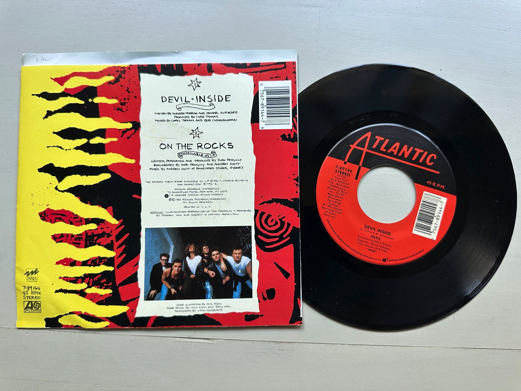 Dischi in vinile: INXS tolle Single Devil inside 80's Kult MICHAEL HUTCHENCE – Usato da Basel venduto da Partridge 1