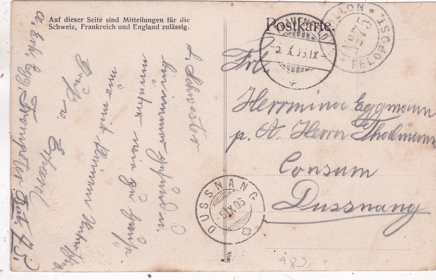 Cartoline postali: Militär Musikkapelle 1906 – Usato da Herisau venduto da Lisegrat2008 1