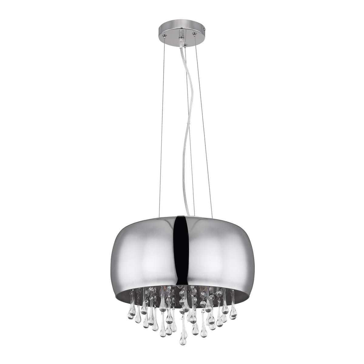 Kronleuchter & Deckenlampen: Pendelleuchte, Glas, Chrom, 35 cm Ø – Neu (gemäss Beschreibung) aus Kreuzlingen von Smart-Light 4