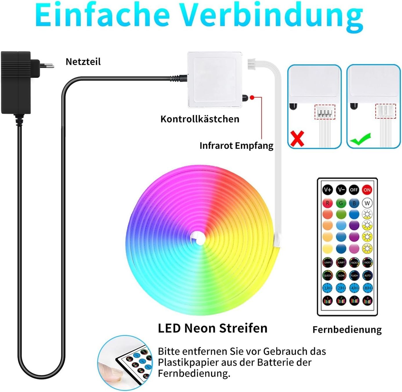 Ghirlande e barre luminose: 15m Neon LED Strip RGB – Nuovo e nell'imballaggio originale da Nuglar venduto da SmartLiving24 4