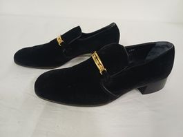 Elegante Bally Schuhe, Samt, schwarz, Grösse 40