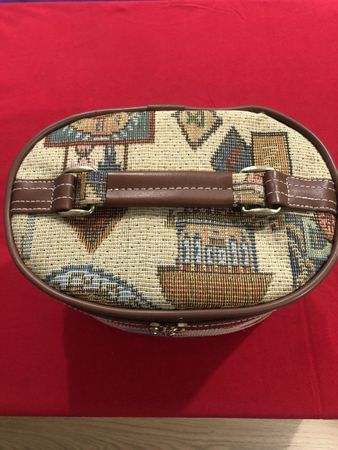 Kosmetikkoffer Beautycase, Kosmetiktasche, Necessaire, Stoff
