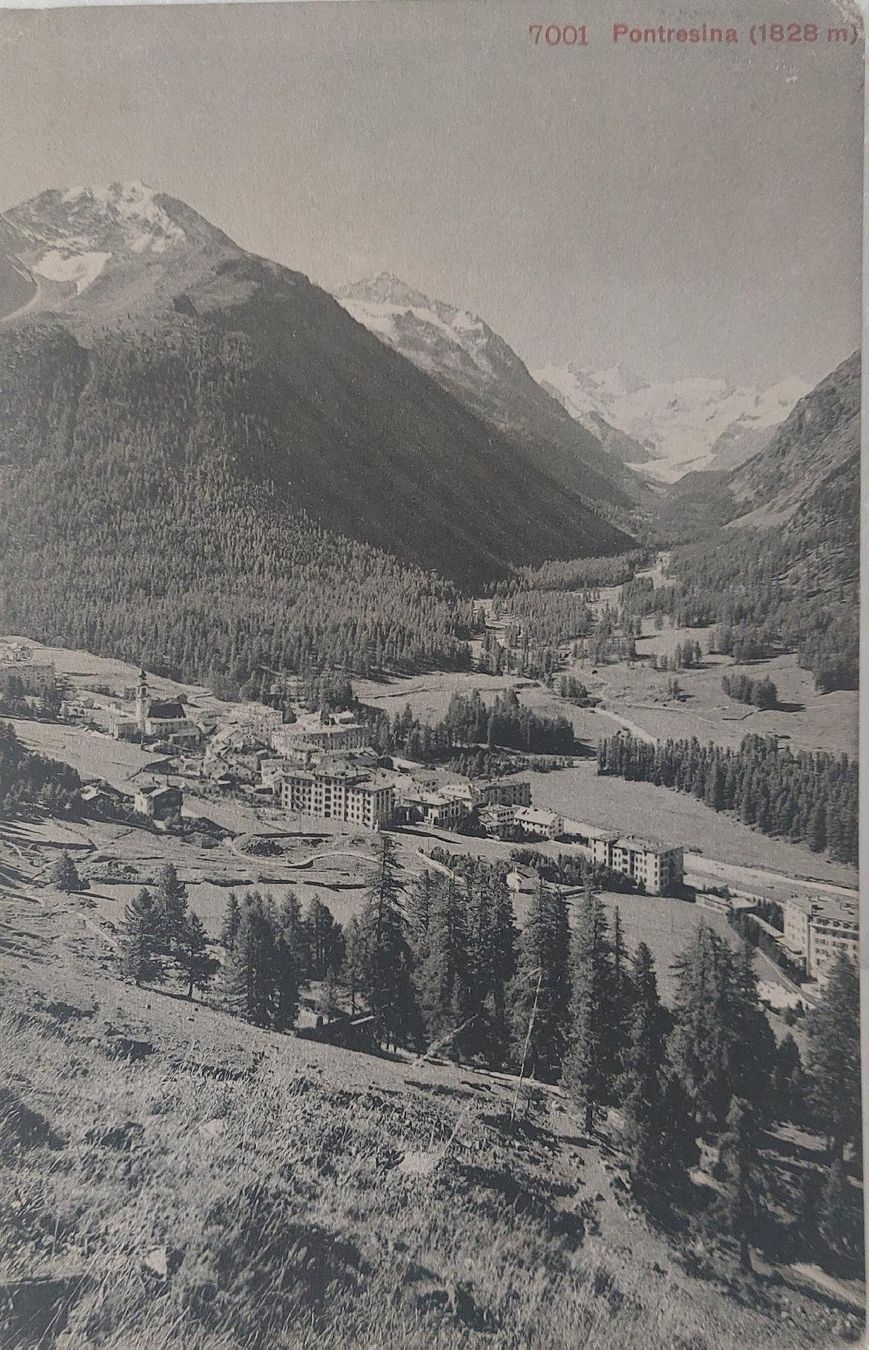 Cartoline postali: PONTRESINA - 1909 – Usato da Delémont venduto da Domdom1