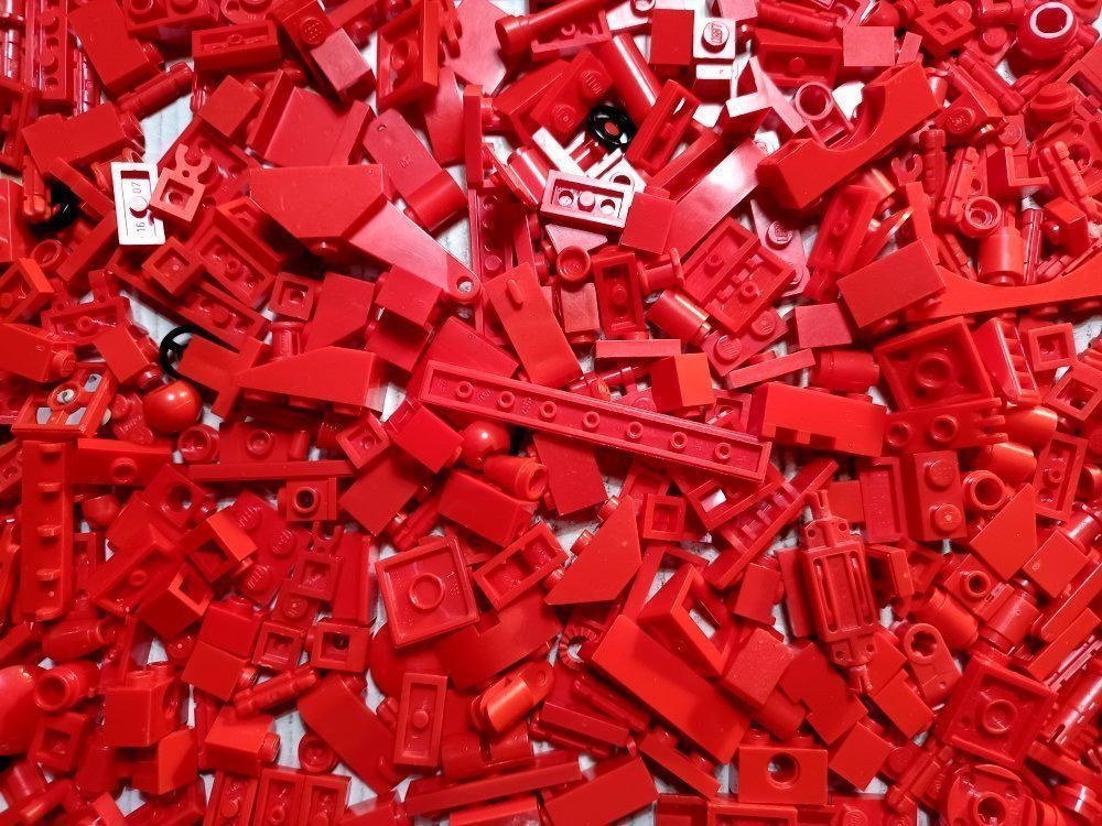 Lego Kit di costruzioni: Lego Technic 300 Rote Kleinteile -P47 – Usato da Morges venduto da cardeman61