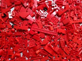 Lego Technic 300 Rote Kleinteile -P47