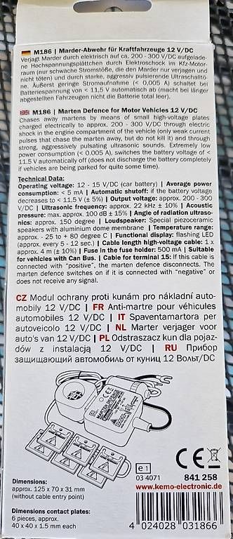 Systèmes d'alarme: Marderabwehr von Kemo – D'occasion à Wiesendangen par Dreiergespann 3