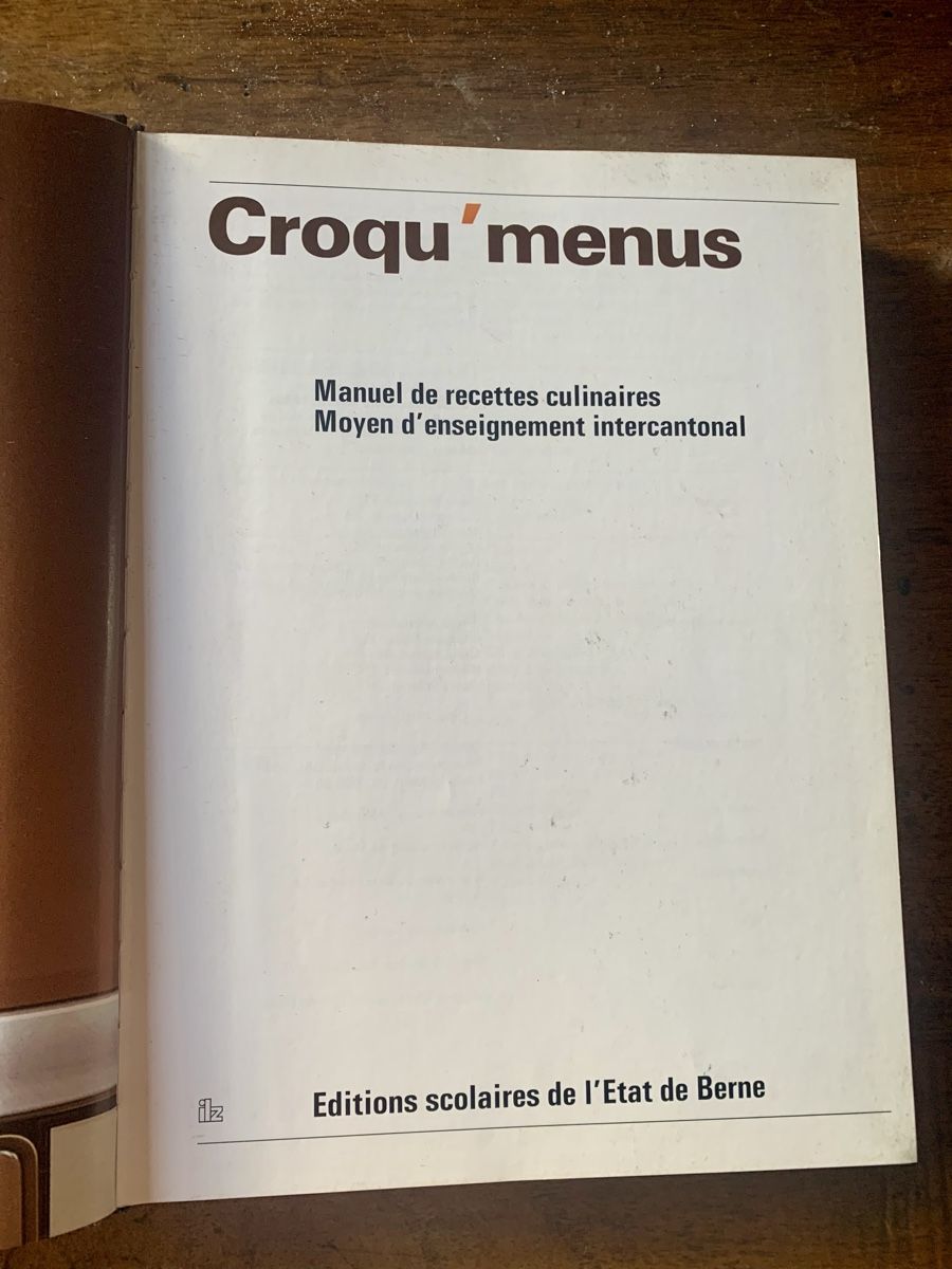 Libri:  Croqu'menus – Usato da Montreux venduto da Barber_Swiss_Vintage 2
