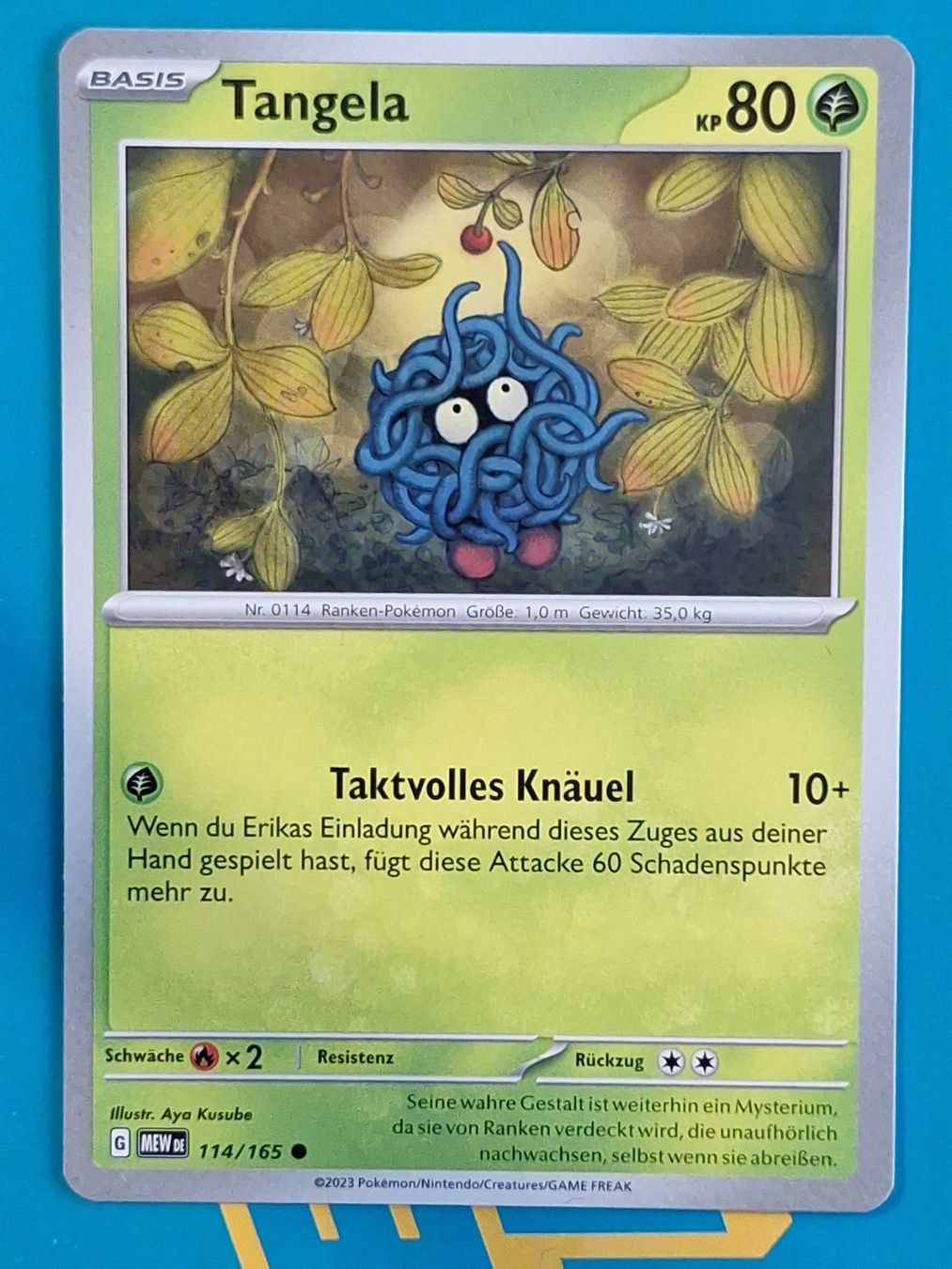 Pokémon Carte collezionabili: Tangela - DEUTSCH Mew 151 - #2.8 – Usato da Altstätten SG venduto da GGsGameshop