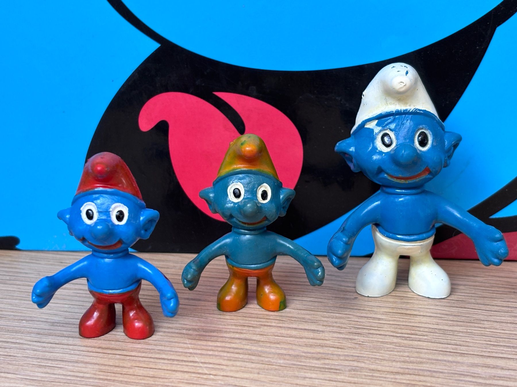 Statuette: Uralte Schlümpfe, groteske Form - 3 Stück – Usato da Lyss venduto da Duckszone