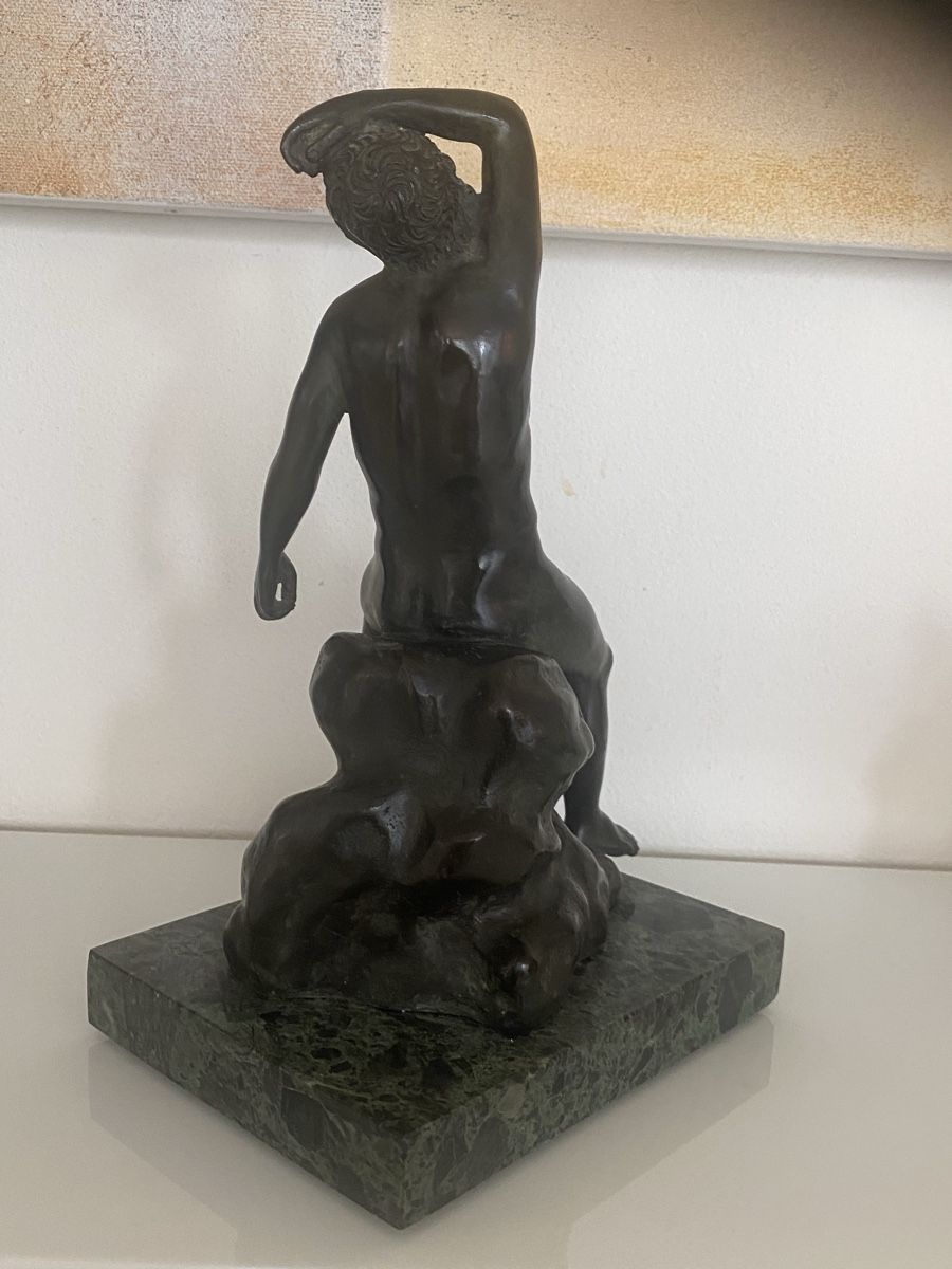 Sculture & Statue: Patinierte Bronzefigur des Narziss – Usato da Luzern venduto da S.Kern01 3