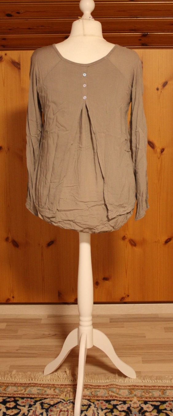 Camicette: Bluse m. raffiniertem Schnitt beige Gr. L – Usato da Flüelen venduto da Diversicum-Textil 2