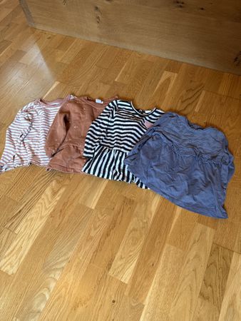 4 Langarmshirts im Set, Grösse 92