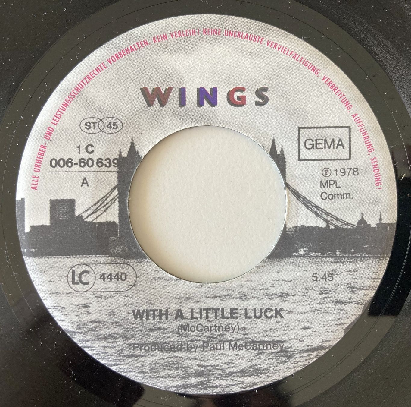 Dischi in vinile: WINGS - WITH A LITTLE LUCK – Usato da Bottens venduto da hotter-than-hell 2
