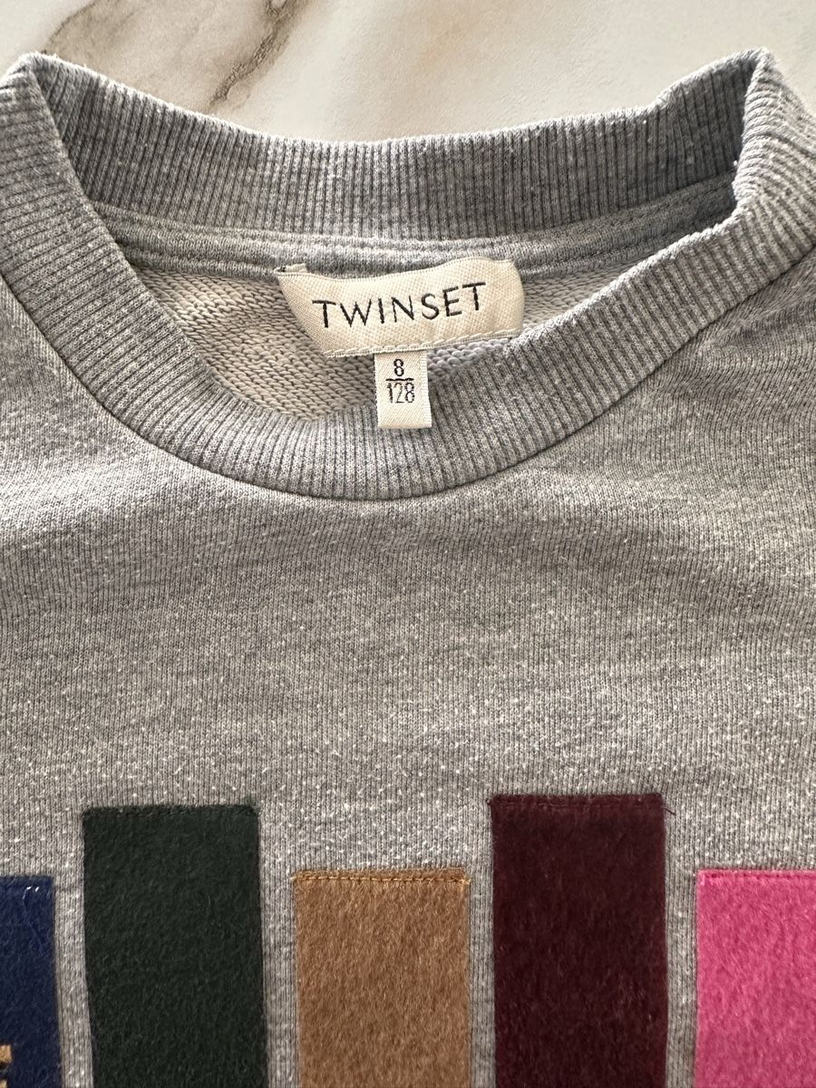 Twinset Maglioni & Felpe: Twinset Pullover grau mit Applikation Grösse 128 – Usato da Grenchen venduto da ylo_8mlq 1