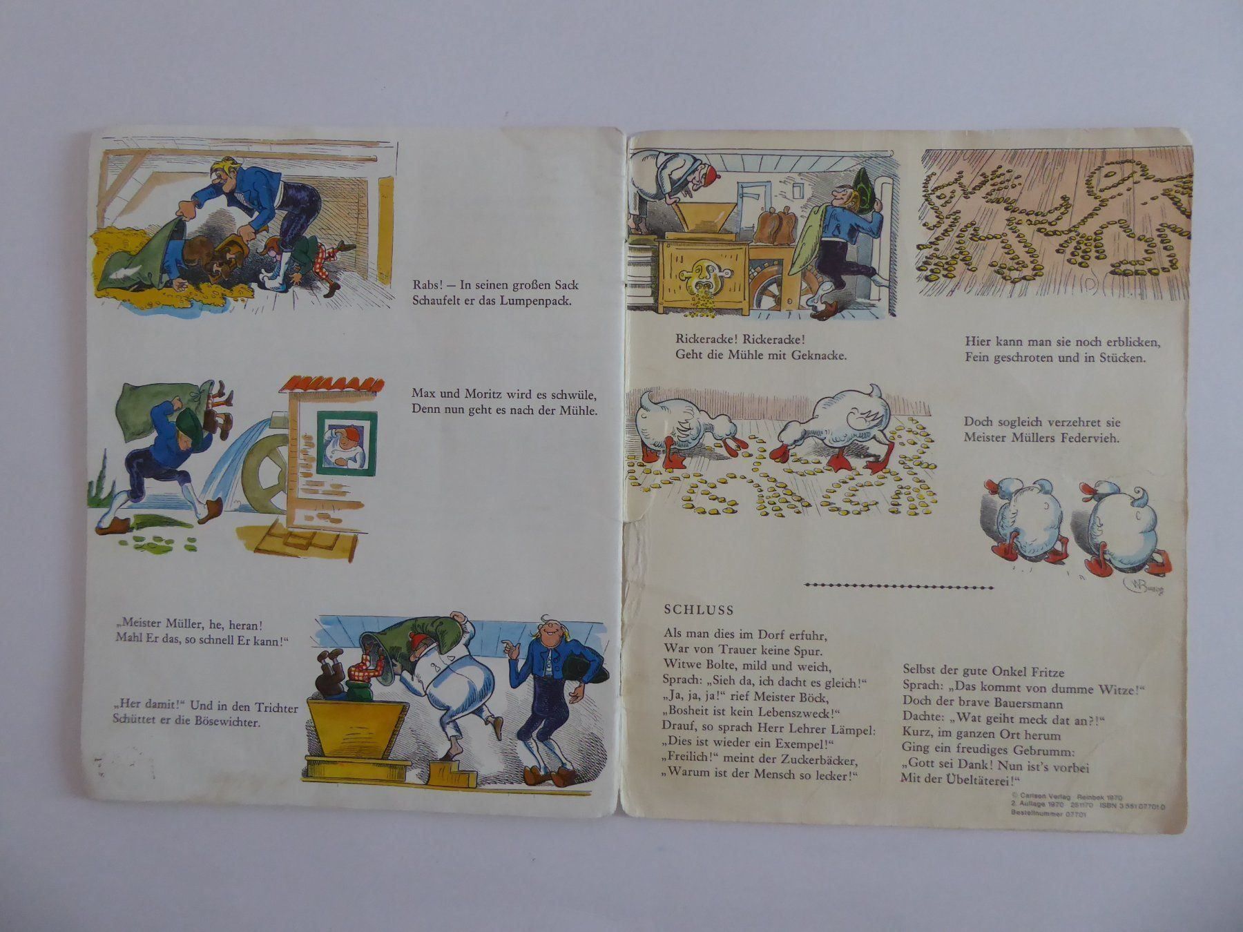Bücher: Heft Max & Moritz von Wilhelm Buch, 1970 – Gebraucht aus Turbenthal von Panau 4