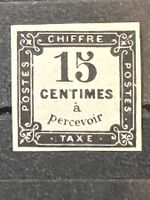 () Timbre Taxe 1870 15c. neuf ** signé JF Brun & Reboulot