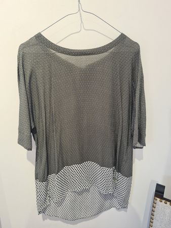 Lieblingsstueck Tunika, Gr. 34, Khaki/Weiss, Sommerlook