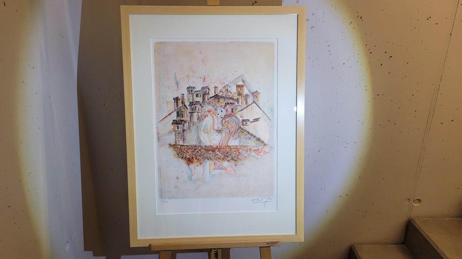 Grafica & Litografie: *** WELTI ALBAN, "Der Hahn", Lithographie *** – Usato da Luzern venduto da Luzern1 2